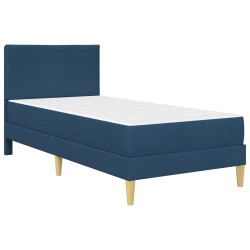 Cadre de lit Bleu 100 x 200 cm Polyester 616815616815