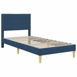 Cadre de lit Bleu 100 x 200 cm Polyester 616815616815