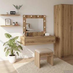 Table de Toilette Marron 83 x 40 x 70 cm Bois d'ingénierie 616816616816