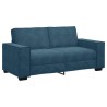 Canapé 2 places bleu velours 180x78x84 cm 616820616820
