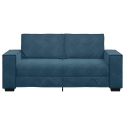 Canapé 2 places bleu velours 180x78x84 cm 616820616820