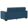 Canapé 2 places bleu velours 180x78x84 cm 616820616820