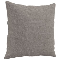 Canapé 2 places avec oreillers décoratifs taupe 120 cm tissu 616821616821