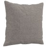 Canapé 2 places avec oreillers décoratifs taupe 120 cm tissu 616821616821