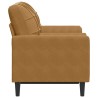 Canapé 2 places avec oreillers décoratifs brun 120 cm velours 616822616822