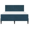Cadre de lit avec matelas Bleu 120 x 200 cm Velours 616824616824