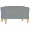 Repose-pied Gris clair 60x50x41 cm Tissu 616830616830
