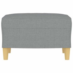 Repose-pied Gris clair 60x50x41 cm Tissu 616830616830