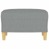 Repose-pied Gris clair 60x50x41 cm Tissu 616830616830