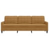 Canapé à 3 places Marron 210 cm Velours 616833616833