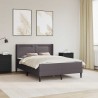 Cadre de lit avec matelas Gris 160 x 200 cm Simili cuir 616837616837