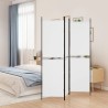 Cloison de séparation 3 panneaux Blanc 150x200 cm Tissu 616838616838