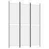 Cloison de séparation 3 panneaux Blanc 150x200 cm Tissu 616838616838