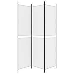 Cloison de séparation 3 panneaux Blanc 150x200 cm Tissu 616838616838