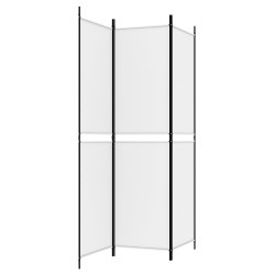 Cloison de séparation 3 panneaux Blanc 150x200 cm Tissu 616838616838