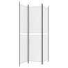 Cloison de séparation 3 panneaux Blanc 150x200 cm Tissu 616838616838