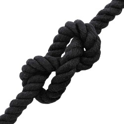 Corde Noir 2 x 2 x 10000 cm Coton 616841616841