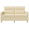 Canapé à 2 places Crème 120 cm Tissu 616848616848