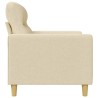 Canapé à 2 places Crème 120 cm Tissu 616848616848