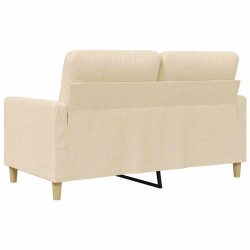 Canapé à 2 places Crème 120 cm Tissu 616848616848