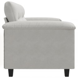 Canapé à 2 places Gris clair 120 cm Tissu microfibre 616851616851