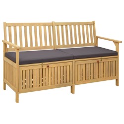 Banc de rangement avec coussin avec stockage 148 x 63 x 84 cm 616858616858