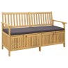 Banc de rangement avec coussin avec stockage 148 x 63 x 84 cm 616858616858