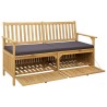 Banc de rangement avec coussin avec stockage 148 x 63 x 84 cm 616858616858