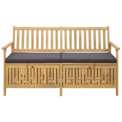 Banc de rangement avec coussin avec stockage 148 x 63 x 84 cm 616858616858