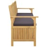 Banc de rangement avec coussin avec stockage 148 x 63 x 84 cm 616858616858