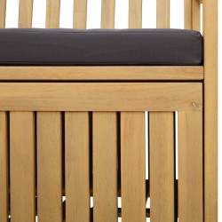 Banc de rangement avec coussin avec stockage 148 x 63 x 84 cm 616858616858