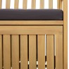 Banc de rangement avec coussin avec stockage 148 x 63 x 84 cm 616858616858