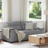 Canapé à 2 places gris clair 180x81x84 cm tissu 616860616860