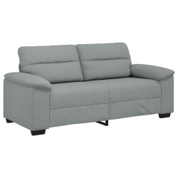 Canapé à 2 places gris clair 180x81x84 cm tissu 616860616860