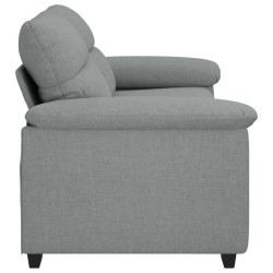Canapé à 2 places gris clair 180x81x84 cm tissu 616860616860