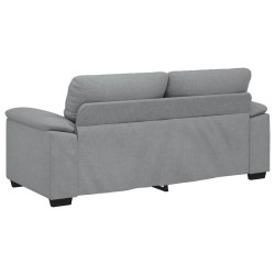 Canapé à 2 places gris clair 180x81x84 cm tissu 616860616860