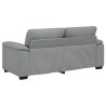 Canapé à 2 places gris clair 180x81x84 cm tissu 616860616860