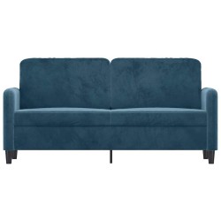 Canapé à 2 places Bleu 140 cm Velours 616861616861