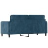 Canapé à 2 places Bleu 140 cm Velours 616861616861