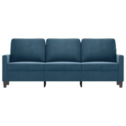 Canapé à 3 places Bleu 180 cm Velours 616863616863