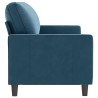 Canapé à 3 places Bleu 180 cm Velours 616863616863