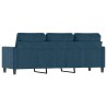 Canapé à 3 places Bleu 180 cm Velours 616863616863