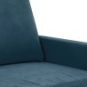 Canapé à 3 places Bleu 180 cm Velours 616863616863