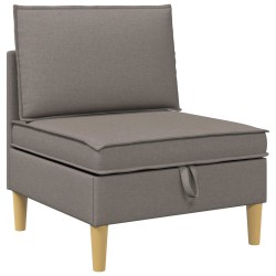 Canapé modulaire avec rangement 4 pcs Taupe Tissu 616864616864