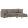Canapé modulaire avec rangement 4 pcs Taupe Tissu 616865616865