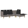 Canapé modulaire avec rangement 4 pcs Taupe Tissu 616865616865