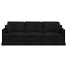 Canapé Noir 228 x 78 x 80 cm Velours 616866616866