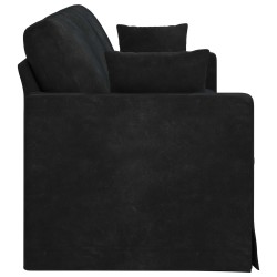 Canapé Noir 228 x 78 x 80 cm Velours 616866616866