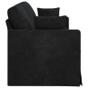 Canapé Noir 228 x 78 x 80 cm Velours 616866616866