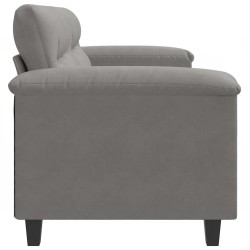 Canapé à 2 places Gris foncé 140 cm Tissu microfibre 616867616867